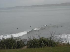 Raglan's Whale Bay Surfers