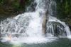 Diving into Waterfall Pool