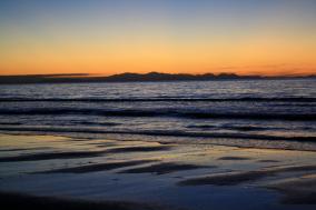 Evening sun over Kapiti Island