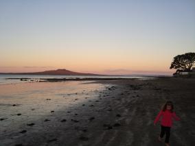 Sunset over Rangitoto